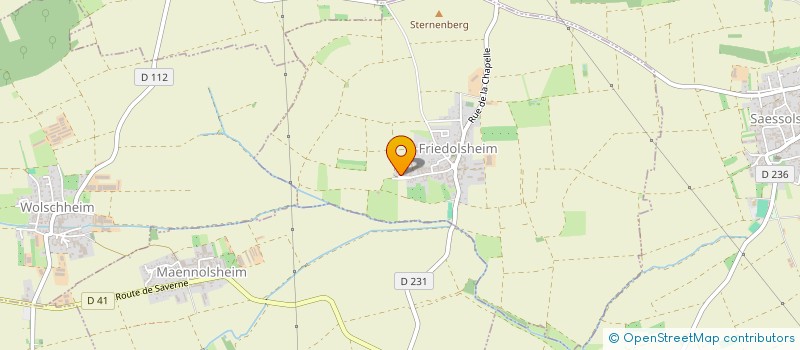 localisation de l'entreprise MADAME SOPHIE LEGRAND  FRIEDOLSHEIM