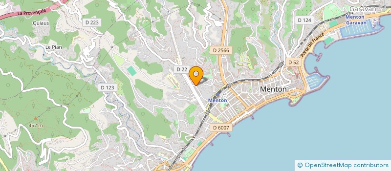 localisation de l'entreprise MADAME SOPHIE LEGRAND  MENTON