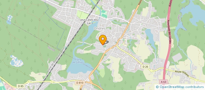 localisation de l'entreprise MADAME SOPHIE LEGROS  ONDRES