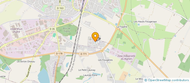 localisation de l'entreprise MADAME SOPHIE LEHUTA  CHATEAUBRIANT