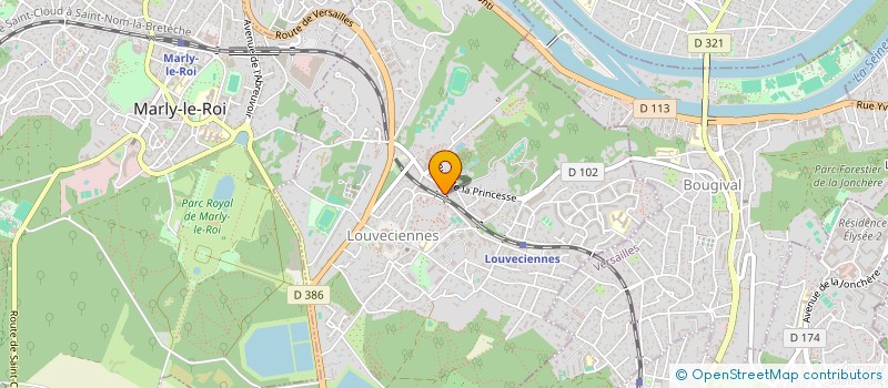 localisation de l'entreprise MADAME SOPHIE LEJEUNE à LOUVECIENNES