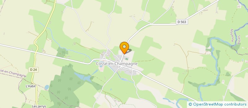 localisation de l'entreprise MADAME SOPHIE LELIEGE  COSSE-EN-CHAMPAGNE