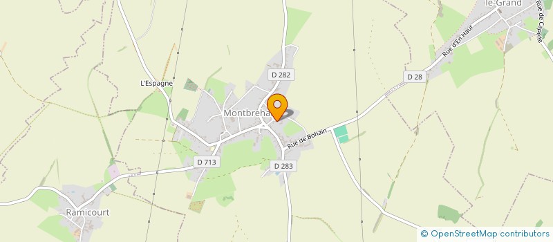 localisation de l'entreprise MADAME SOPHIE LEMAIRE à MONTBREHAIN