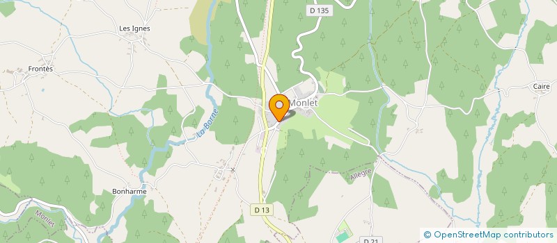 localisation de l'entreprise MADAME SOPHIE LEMIERE  MONLET