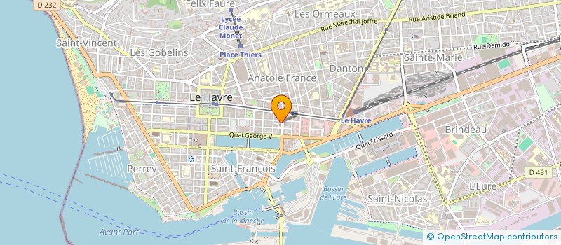 localisation de l'entreprise MADAME SOPHIE LEMONNIER  LE HAVRE