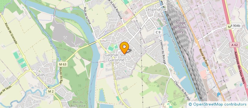 localisation de l'entreprise MADAME SOPHIE LENFANT  BLAGNAC