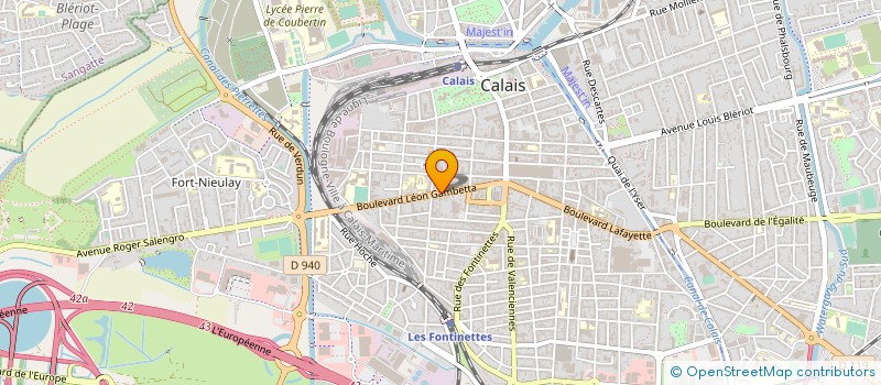 localisation de l'entreprise MADAME SOPHIE LENSEELE  CALAIS