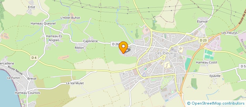 localisation de l'entreprise MADAME SOPHIE LEPOTIER  LES PIEUX