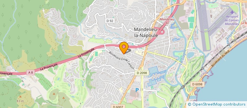 localisation de l'entreprise MADAME SOPHIE LEROY à MANDELIEU-LA-NAPOULE