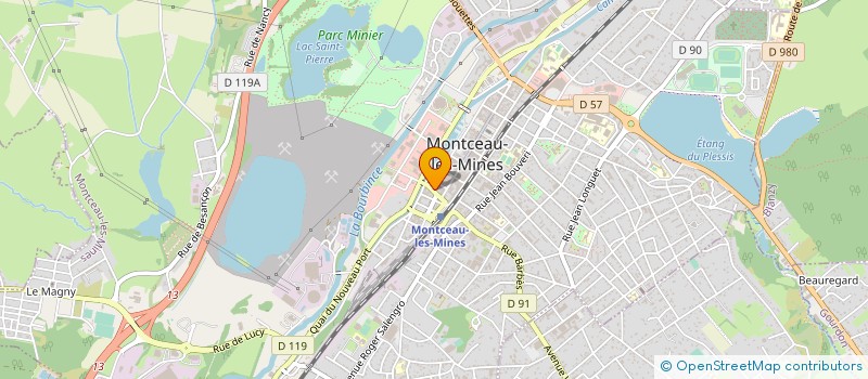 localisation de l'entreprise MADAME SOPHIE LESCENE  MONTCEAU-LES-MINES