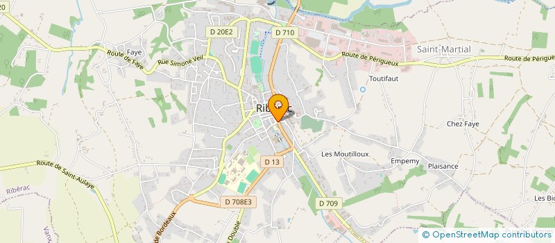 localisation de l'entreprise MADAME SOPHIE LESNARD  RIBERAC