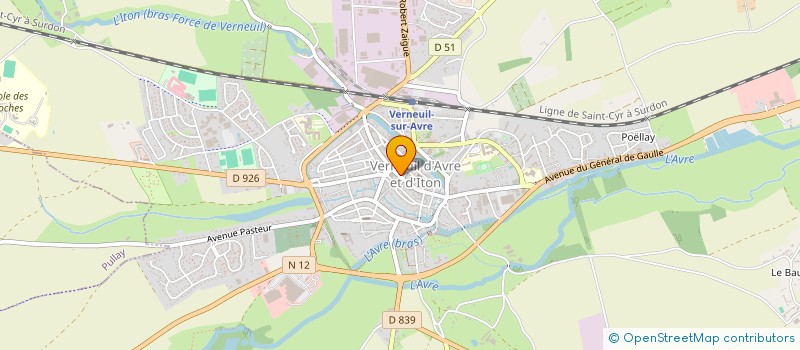 localisation de l'entreprise MADAME SOPHIE LETOURNEUR à VERNEUIL D'AVRE ET D'ITON