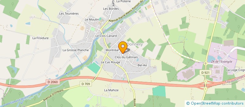 localisation de l'entreprise MADAME SOPHIE LETOURNEUX  DONNERY