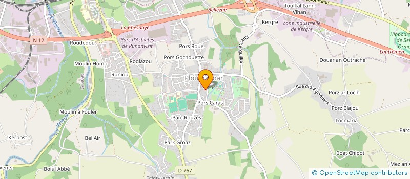 localisation de l'entreprise MADAME SOPHIE LEURET  PLOUMAGOAR