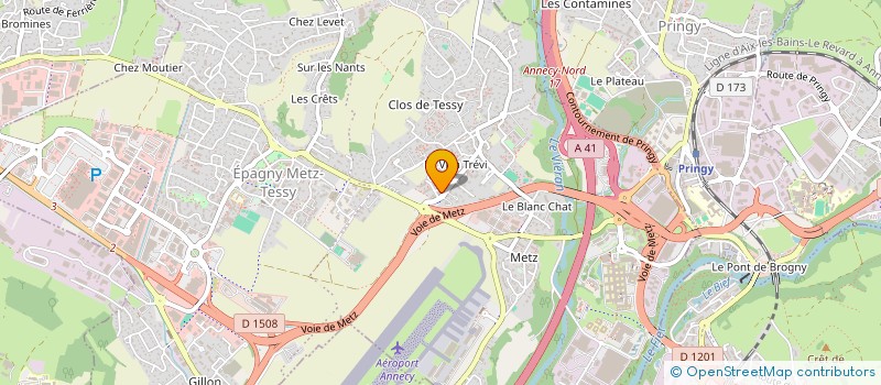 localisation de l'entreprise MADAME SOPHIE LEVEQUE  EPAGNY METZ-TESSY