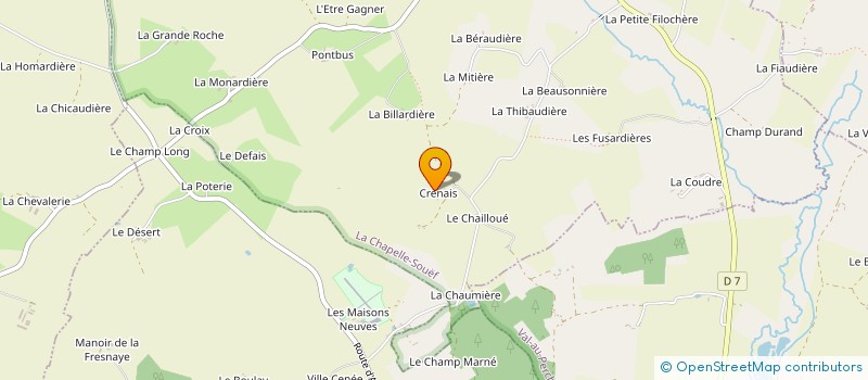 localisation de l'entreprise MADAME SOPHIE LEYRAVAUD à LA CHAPELLE-SOUEF