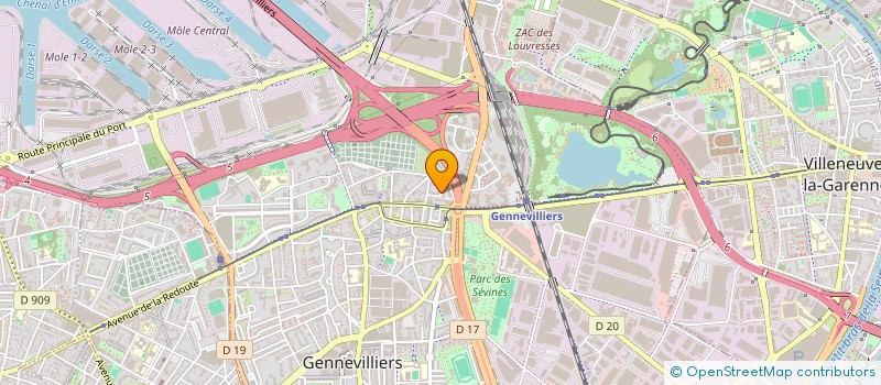 localisation de l'entreprise MADAME SOPHIE LIEGEOIS  GENNEVILLIERS