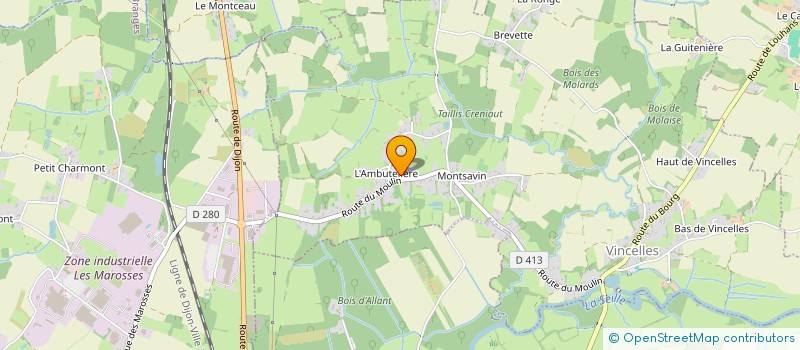 localisation de l'entreprise MADAME SOPHIE LONCHAMP  VINCELLES