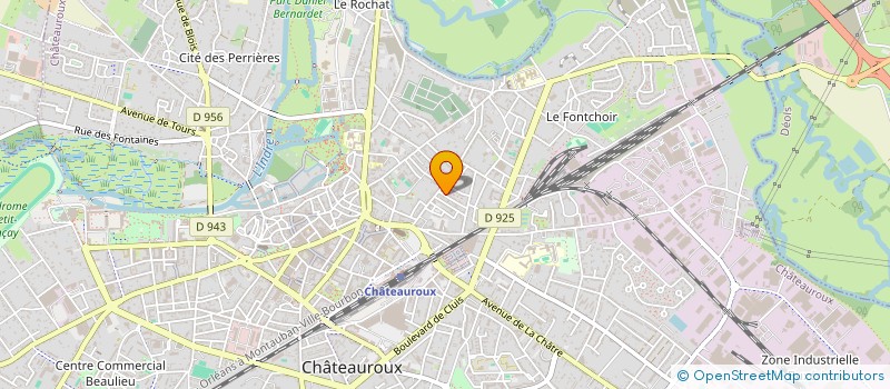 localisation de l'entreprise MADAME SOPHIE LONGEAUD  CHATEAUROUX