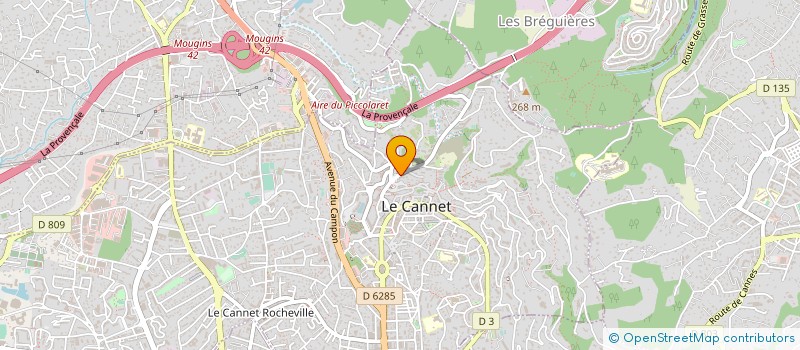 localisation de l'entreprise MADAME SOPHIE LOPES à LE CANNET