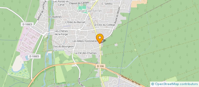 localisation de l'entreprise MADAME SOPHIE LORENDEAUX  LEGE-CAP-FERRET