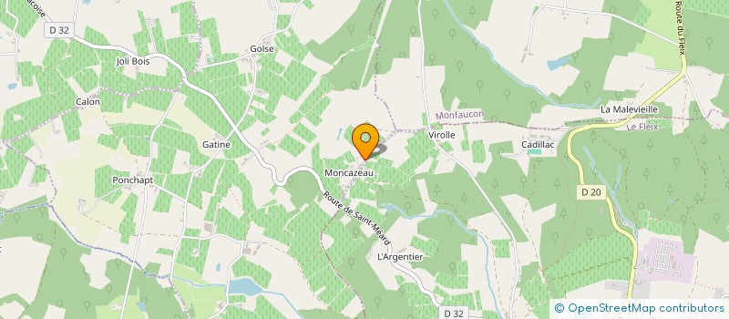 localisation de l'entreprise MADAME SOPHIE LORENZATO  PORT-SAINTE-FOY-ET-PONCHAPT