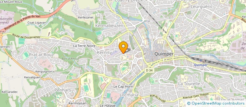 localisation de l'entreprise MADAME SOPHIE LOUARN à QUIMPER