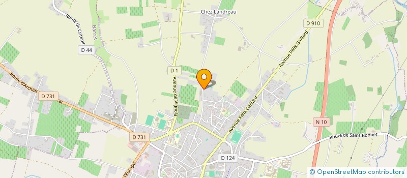 localisation de l'entreprise MADAME SOPHIE LOUSTALOT  BARBEZIEUX-SAINT-HILAIRE