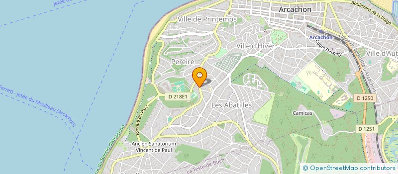 localisation de l'entreprise MADAME SOPHIE LOUSTAU  ARCACHON