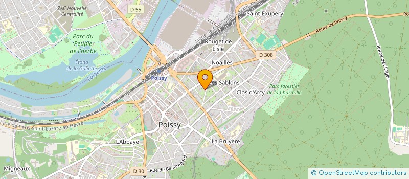 localisation de l'entreprise MADAME SOPHIE LOZANO  POISSY