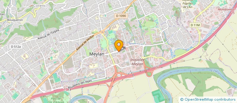 localisation de l'entreprise MADAME SOPHIE LUDMER à MEYLAN