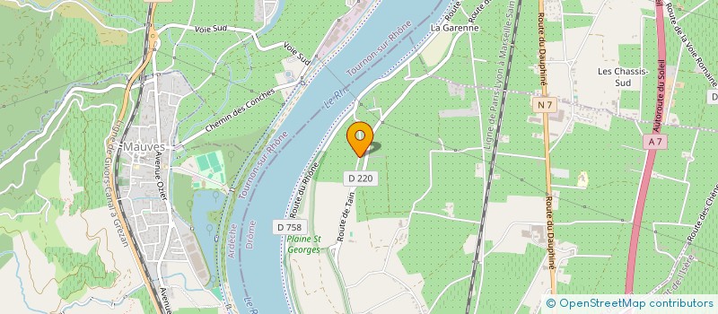 localisation de l'entreprise MADAME SOPHIE LUGANT  LA ROCHE-DE-GLUN