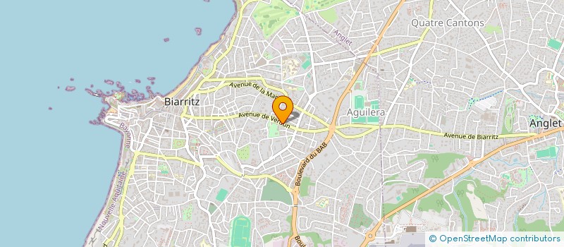 localisation de l'entreprise MADAME SOPHIE LUQUET  BIARRITZ