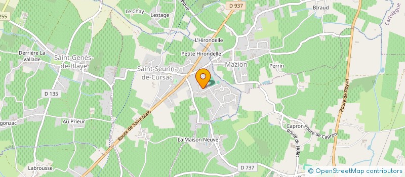 localisation de l'entreprise MADAME SOPHIE LUSSEAU à SAINT-SEURIN-DE-CURSAC