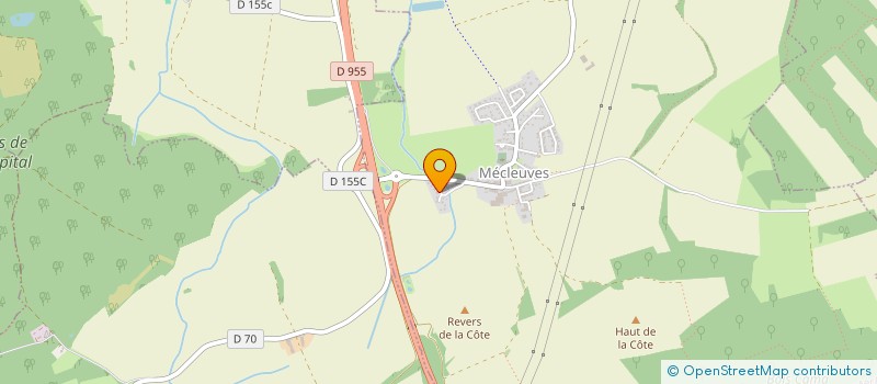 localisation de l'entreprise MADAME SOPHIE LUX  MECLEUVES