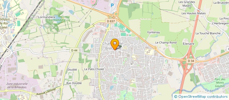 localisation de l'entreprise MADAME SOPHIE MABIC  CHARTRES-DE-BRETAGNE