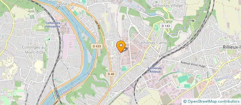 localisation de l'entreprise MADAME SOPHIE MAGNENA  SATHONAY-CAMP