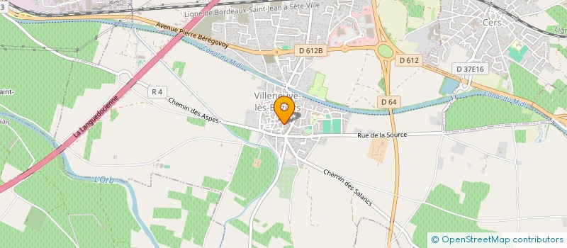 localisation de l'entreprise MADAME SOPHIE MALLIE  VILLENEUVE-LES-BEZIERS