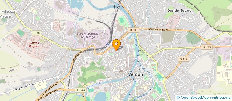 localisation de l'entreprise MADAME SOPHIE MANGIN à VERDUN