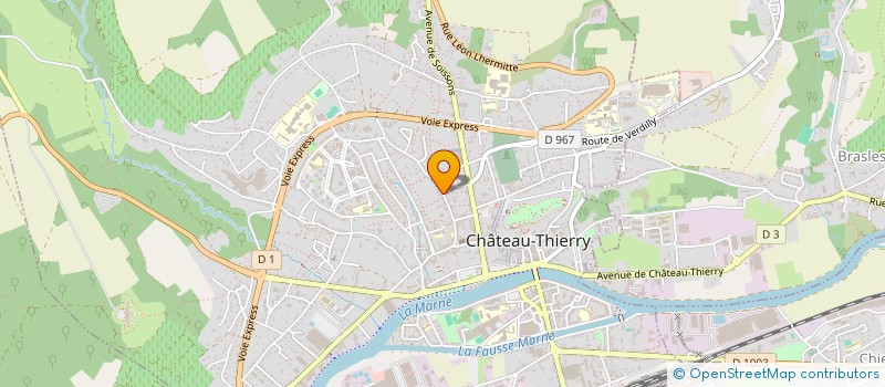 localisation de l'entreprise MADAME SOPHIE MARCHAND à CHATEAU-THIERRY