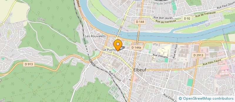 localisation de l'entreprise MADAME SOPHIE MARCHAND  ELBEUF