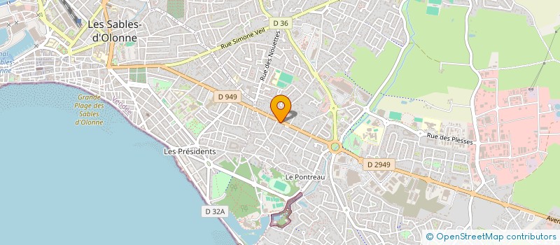 localisation de l'entreprise MADAME SOPHIE MARCHAND à LES SABLES D'OLONNE