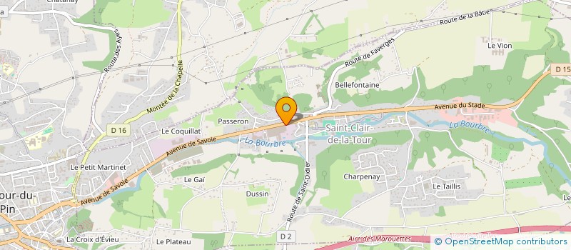 localisation de l'entreprise MADAME SOPHIE MARCOUX  SAINT-CLAIR-DE-LA-TOUR