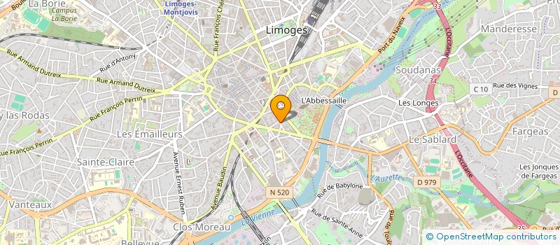 localisation de l'entreprise MADAME SOPHIE MARECHAL à LIMOGES