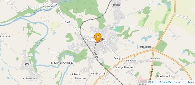 localisation de l'entreprise MADAME SOPHIE MARECHAL à PEYRAT-DE-BELLAC