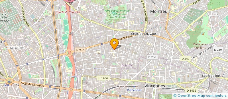 localisation de l'entreprise MADAME SOPHIE MARIE ANNICK VIGNALOU-PERER à MONTREUIL