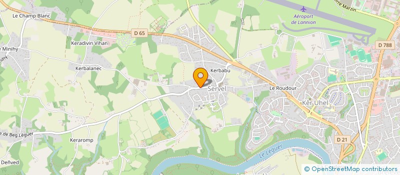 localisation de l'entreprise MADAME SOPHIE MARIE COURCELLE à LANNION