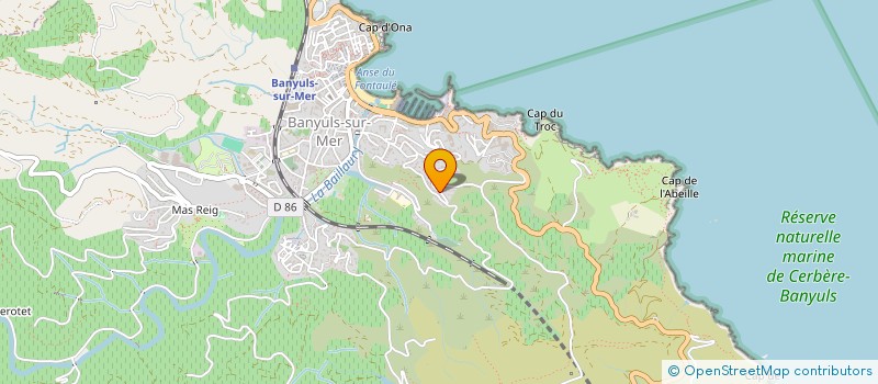 localisation de l'entreprise MADAME SOPHIE MARILL  BANYULS-SUR-MER