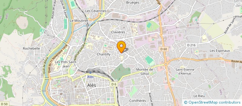 localisation de l'entreprise MADAME SOPHIE MARION  ALES