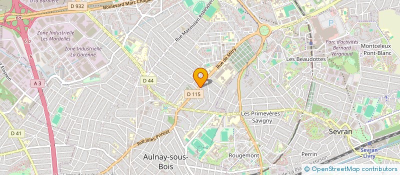 localisation de l'entreprise MADAME SOPHIE MARQUES à AULNAY SOUS BOIS
